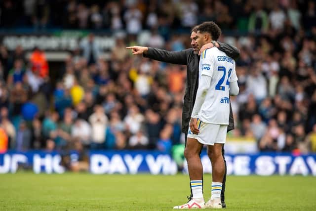 FINDING BALANCE - Leeds United boss Daniel Farke enjoyed Georginio Rutter's performance in the win over Watford but cautioned the youngster not to embarrass opponents. Pic: Bruce Rollinson
