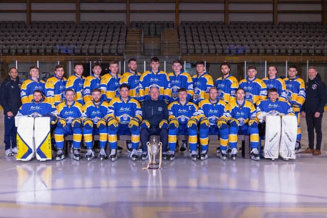 WINNERS: Leeds Knights, 2022-23 NIHL National season. Picture courtesy of John Victor.