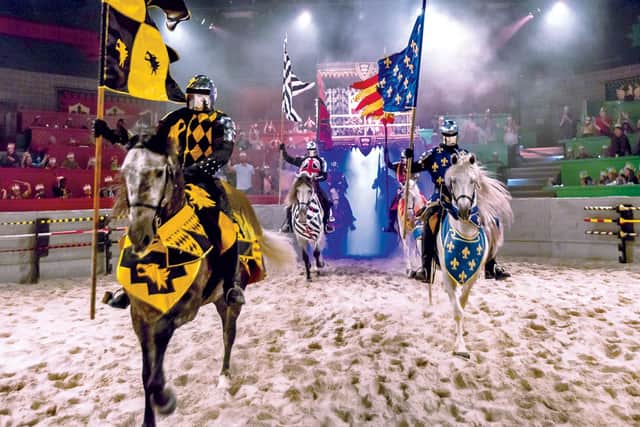 Jousting is a fun spectacle at Medieval Times Dinner and Tournament, Kissimmee.