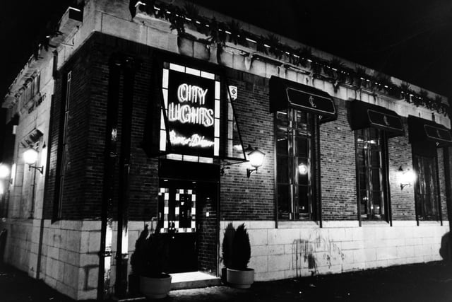 Do you remember City Lights Bar and Diner off York Road at Halton? Pictured in November 1987.