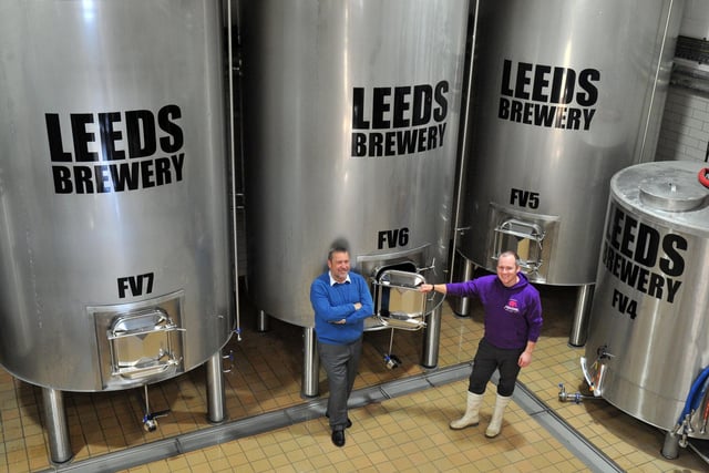 CAMRA said: "Production began in 2007 and Leeds Brewery is now one of the largest in the city. It uses a unique strain of yeast originally taken from a now defunct West Yorkshire brewery. Beer is supplied directly across the region and as far as Nottinghamshire, Lancashire and the North East. It formerly ran an estate of pubs, still trading, across Leeds and York. Pictured is Andrew Kenyon and Rob Warriner, of Leeds Brewery.