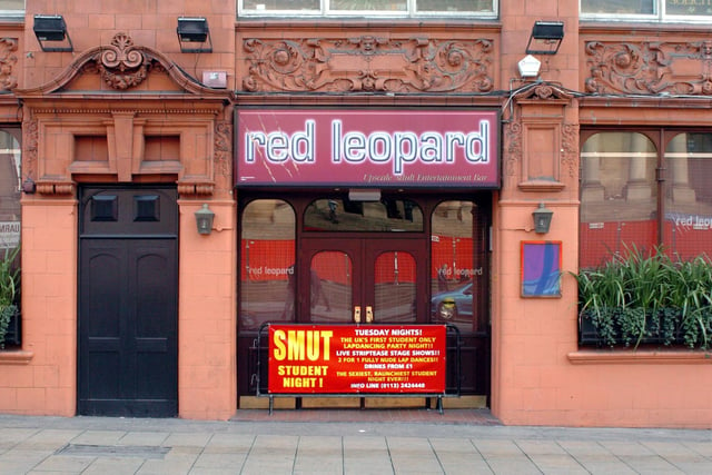 Red Leopard was located in the former Jubilee Hotel on The Headrow, opposite Leeds Town Hall, until its closure in 2014.