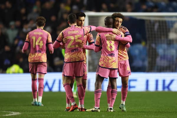 VERDICT: From Whites midfielder Glen Kamara, second right, pictured hugging teammate Ethan Ampadu after Leeds United's 2-0 victory at Sheffield Wednesday. Photo by Ed Sykes/Getty Images.