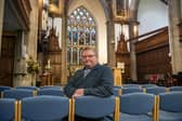 Rev Richard Dimery, Vicar of Pudsey Parish Church, is opening the church as a warm space during the winter for families struggling to pay their bills. (Picture Tony Johnson)