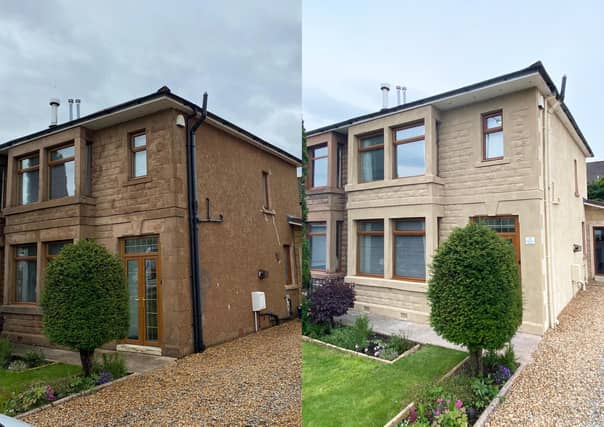 SprayCork modernises the look of pebbledash, stone and brick, all while providing extra insulation