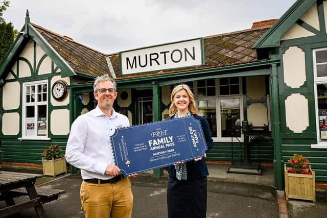 Craig Benton, Managing Director at Murton Park, with Senior Sales Adviser Steph Duggan
