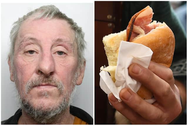 Taylor was jailed for four assaults, one of them after his partner refused to make him a bacon sandwich.
