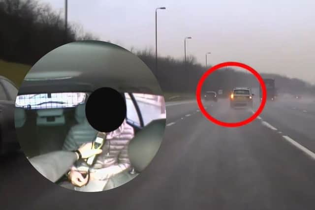 Police dashcam footage shows drunk driver swerving and speeding before ...