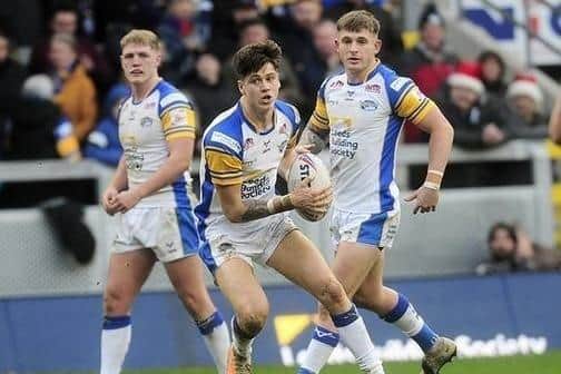 Riley Lumb, 19, has yet to make his Super League debut but featured in three pre-season games for Leeds Rhinos. Picture by Steve Riding.