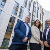 left to right: Pickard Properties’ directors Miles Pickard, Catherine Coleman and Simon Pickard at Carlton Hill