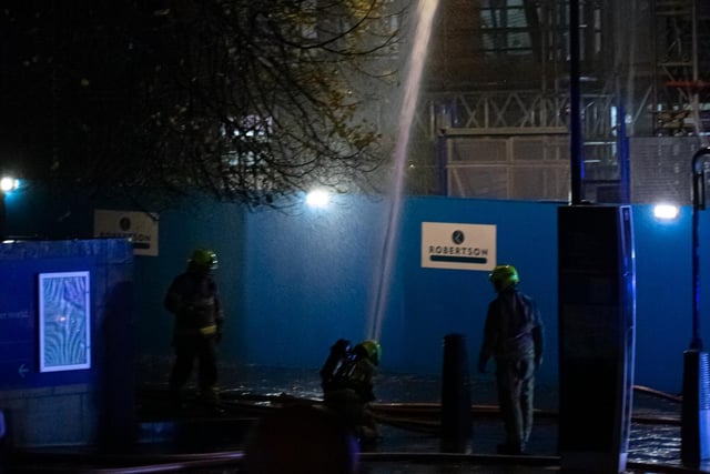 Leeds city centre fire pictures capture huge blaze at Leonardo Building ...