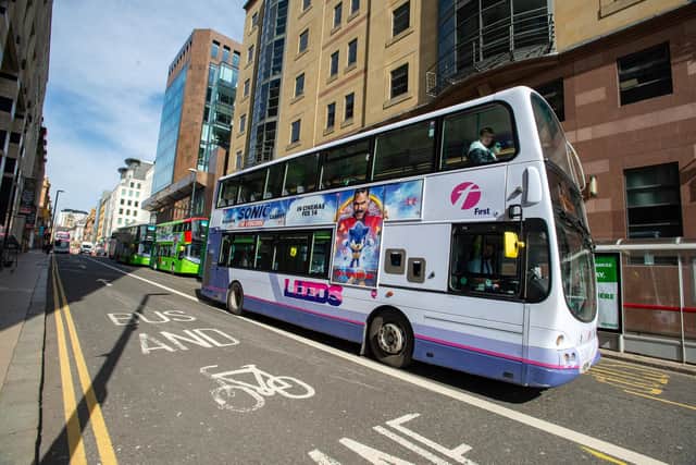 Leeds ranks 10th out of UK cities for the most money from bus lane fines. Picture: Bruce Rollinson