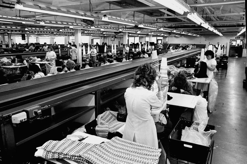 The busy factory is pictured here in 1987 - did you work there in the 80s?