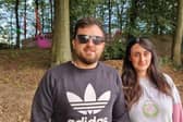 Bill and Jo, of Wrexham, got engaged in their tent at Leeds Festival 2023 (Photo by National World)
