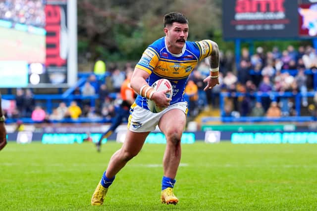 James Bentley in action for Leeds Rhinos against Castelford Tigers. Picture by Olly Hassell/SWpix.com.