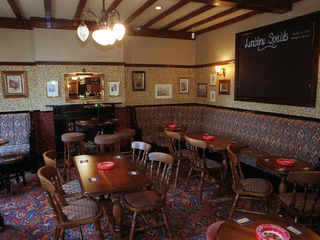 Inside The Brown Cow pub in Whitkirk. Pictured in June 1998.