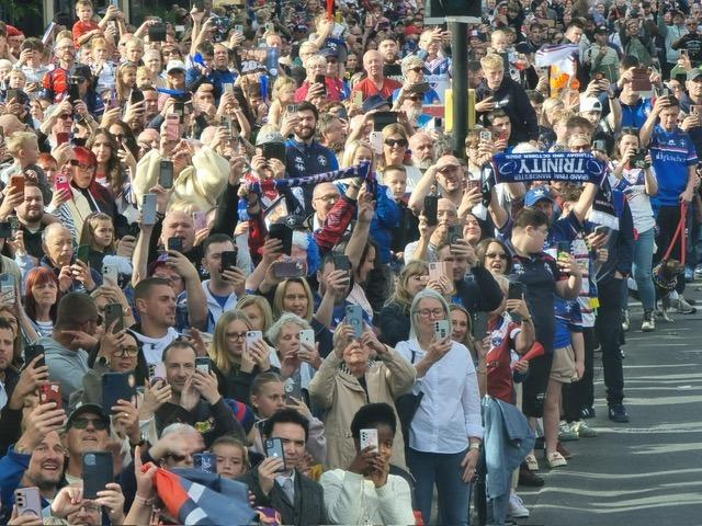Huge crowds attended the celebrations.