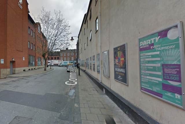 West Yorkshire Police are carrying out enquiries after two on-duty officers were hit by a car near to the junction of Trevelyan Square and Commercial Court, Leeds, shortly before midnight on December 27. Photo: Google.