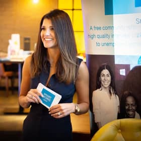 Natalie Anderson is ambassador for Smart Works Leeds. There is still a chance to buy tickets to see her at the party next week.