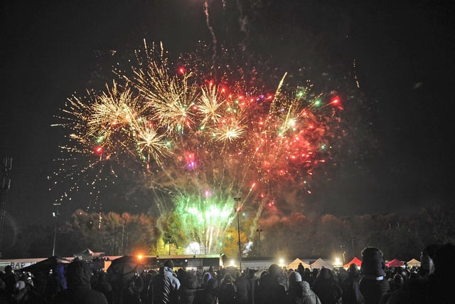 Revellers were treated to a fantastic display of fireworks.