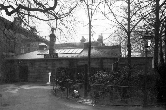 The rear of the Mansion House building used as a cafe pictured in March 1938.