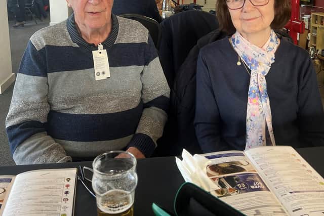 Kenneth Linley and his wife, Lynda, at the races, one of their favourite hobbies.