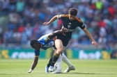 FULHAM DEBUT: For Leeds United's Dan James, front, pictured in last month's clash against Brighton. Photo by Charlie Crowhurst/Getty Images.