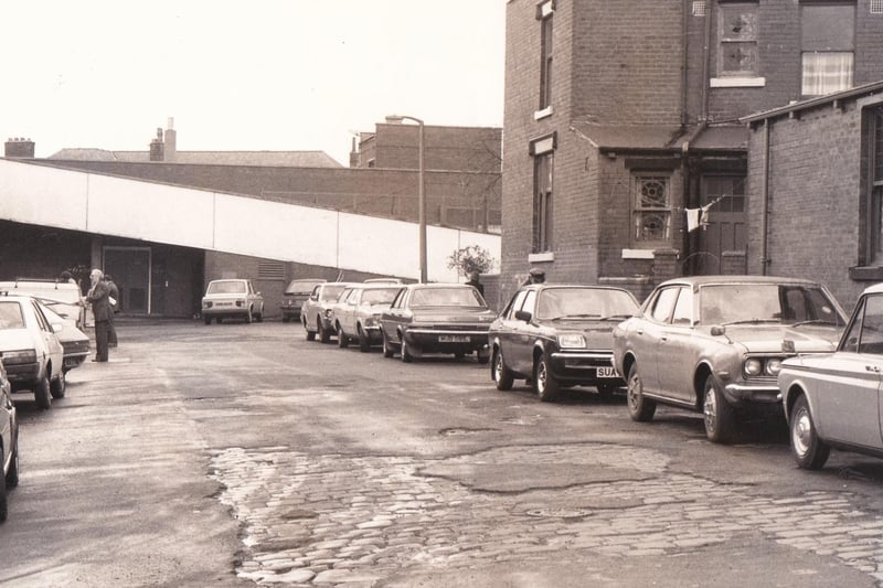 Cars parked on Nice Avenue in April 1982.