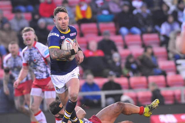 When fit, Luke Hooley will be competing with Richie Myler - pictured - for Rhinos' full-back spot. Picture by Steve Riding.