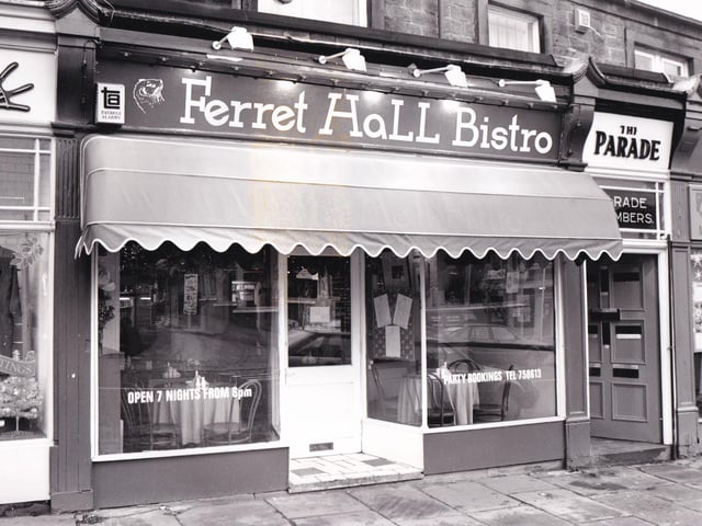 Ferret Hall Bistro on North Lane in Headingley was opened seven nights a week from 6pm. Pictured in December 1993.