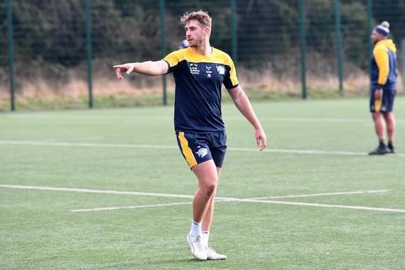 The Australian centre arrived in England on Wednesday and trained with Rhinos for the first time the following morning.
