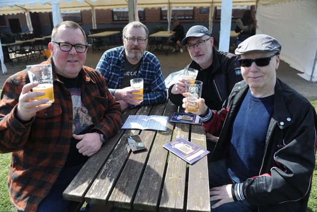 Friends Adrian Wilson, Philip Wilson, Eddie Toner and Damian Persich made sure to trial some of the different Ales and Ciders on offer.