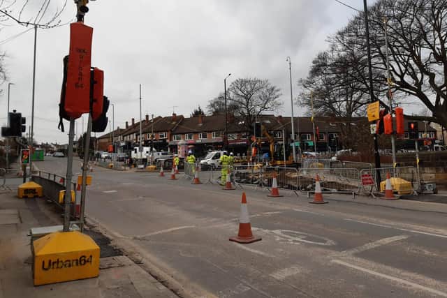 Work is being done on the gas mains, traffic lights and electrics and Otley Road is also set to be widened in the coming months