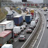 GV of traffic on the M62