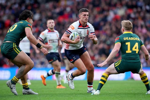 Owen Trout made his England debut in last weekend's first Test against Australia at Wembley. Picture by Ed Sykes/SWpix.com.