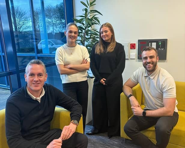 L-R Chris Hughes, Ella Adams, Annabel Wales, Chris Sharman