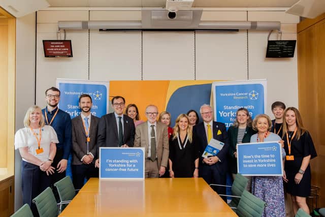 The charity's landmark 'White Rose Cancer Report' was launched at a Westminster event
