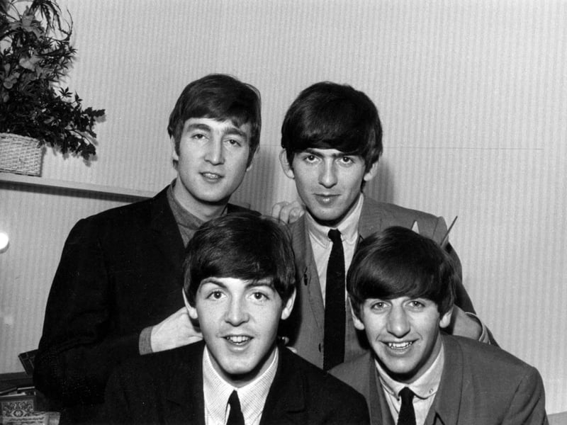 The Beatles in the dressing room of the Odeon the city centre on their second visit in November 1963. They played to a capacity audience of 2,500 with another 8,000 fans outside. Also on the bill were the Vernons Girls, Brook Brothers, Peter Jay and the Jay walking Rockmen and the Kestral vocal group.