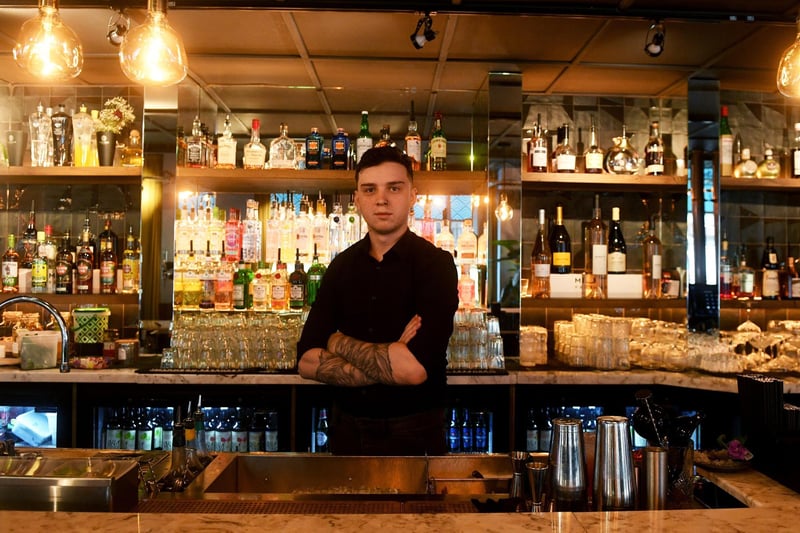 Bar manager Michael Waller has developed six unique cocktails that sample the flavours of destinations along the Leeds and Liverpool Canal, including one that makes use of molecular gastronomy with "whiskey caviar".