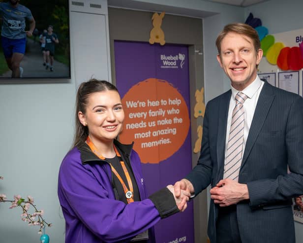 SGB-25500 Fundraising Manager Ellie Brumely and Harron Homes Sales Manager Paul Walters