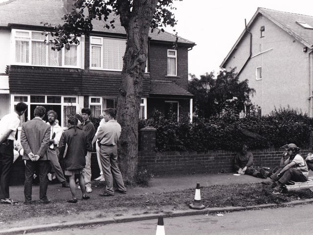Tearful protestors failed in an 11th hour bid to save council workmen from axing an 80ft lime tree in their street in September 1993. Objectors on Fearnville Terrace were forced to back off when they were threatened with arrest by two police officers.