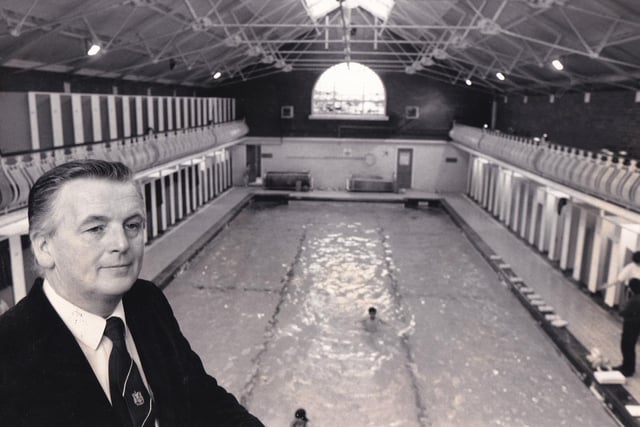 Do you remember Raymond Holmes? He was manager of Bramley Baths in April 1988.