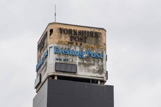 YEP/ YP Clocktower at the former offices on Wellington Street, Leeds.
