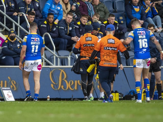Sent off on his debut, against Warrington, Bentley received a three-match ban, plus another for a 'frivolous' appeal .