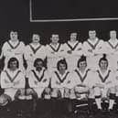 Hunslet's team from the 1975/76 season. Trevor Chawner is sixth from the left on the back-row. Picture by Hunslet RLFC.