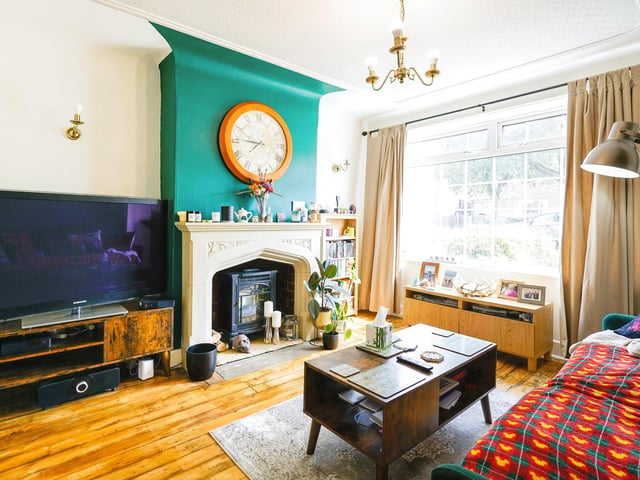 This three bed semi-detached house on Hawkhill Drive is on the market for an asking price of £250,000.