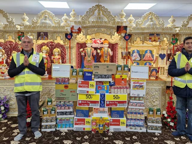 BAPS Shri Swaminarayan Mandir has donated food the Trussell Trust to feed the vulnerable during the cost-of-living crisis.