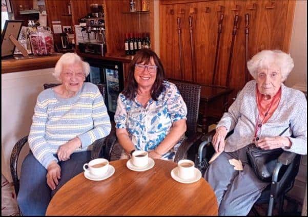 Residents of The Manor House Knaresborough enjoy a cuppa