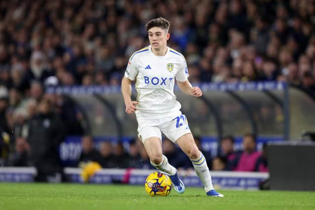 RESPECT: From Leeds United winger Dan James, above, for Sunday's third round FA Cup hosts Peterborough United. Photo by George Wood/Getty Images.