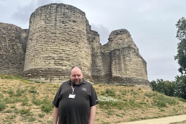 Michael Holdsworth pictured at Pontefract Castle